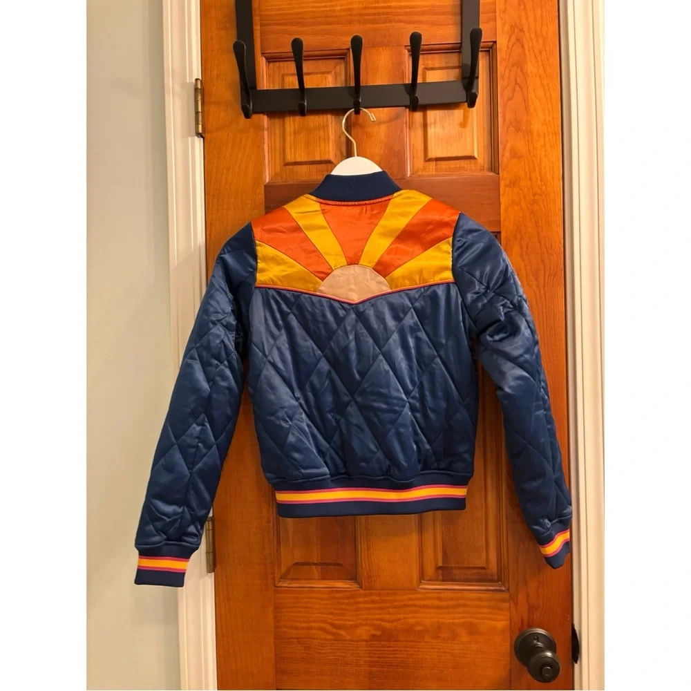 Classic Rock Couture Original Blue Rising Sun Bomber Jacket - XS - Picture 9 of 10